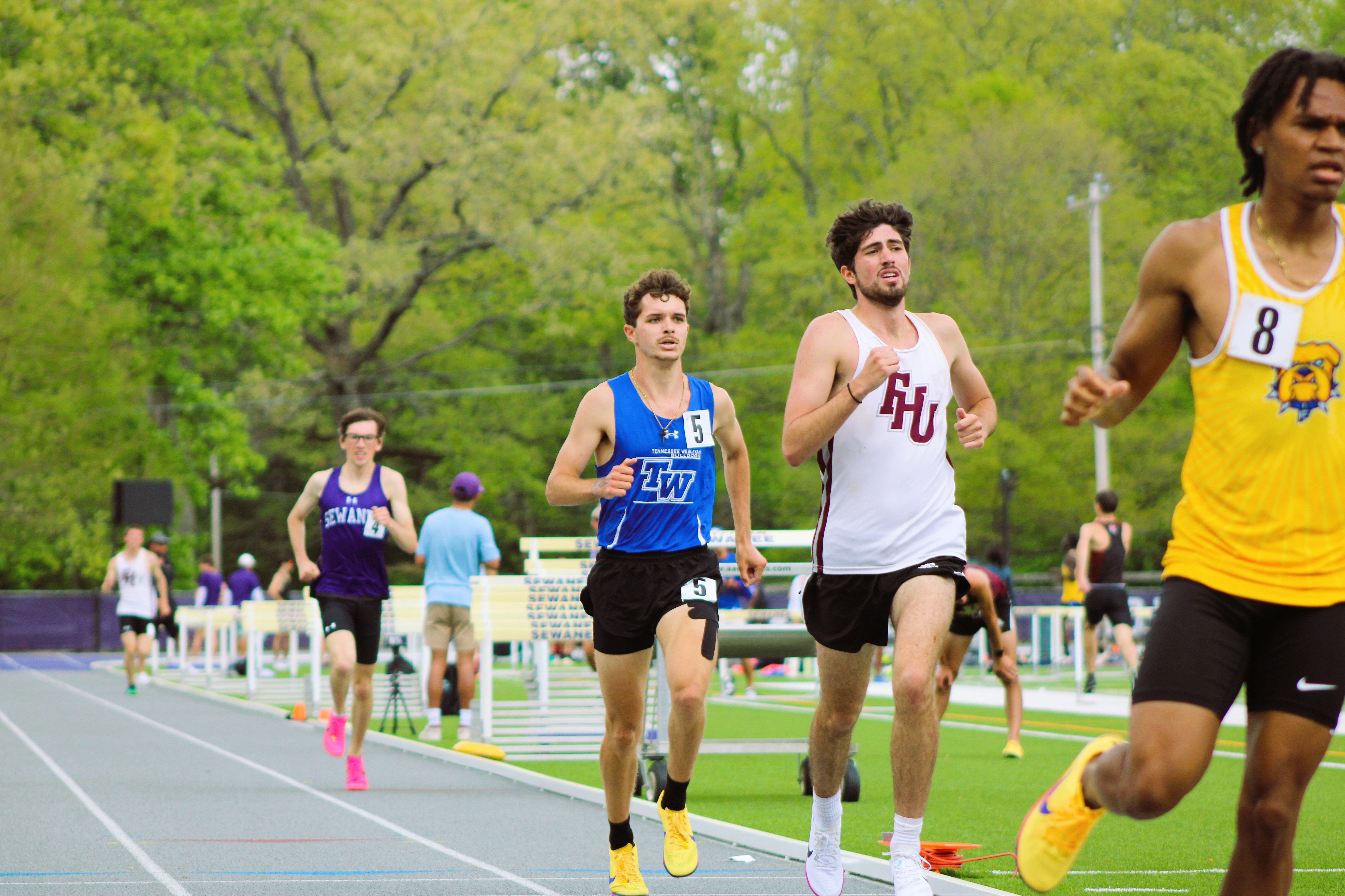 Connor Craig runs his personal best in the 1,500-meter race. Photo by Dakota Caldwell